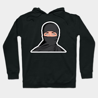 Happy women’s day illustration of beautiful women wear hijab vector design. Hoodie